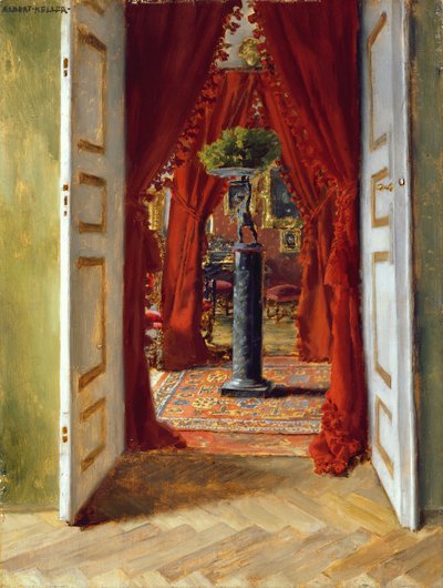 The Red Room by Albert von Keller